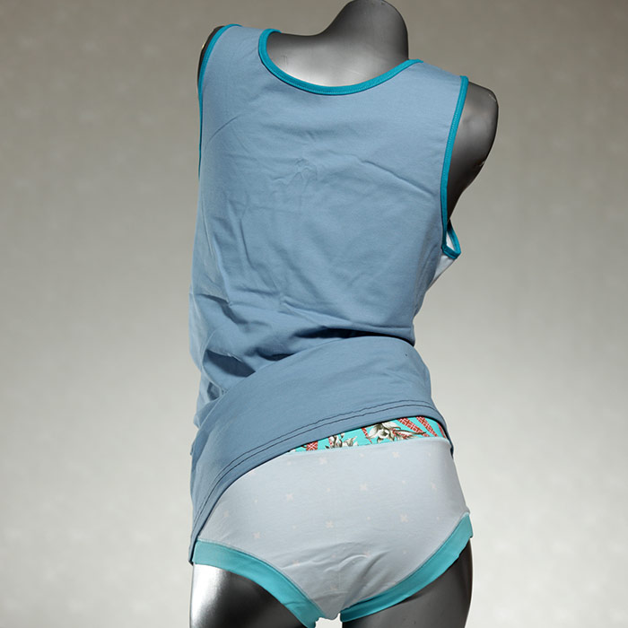 bequeme attraktive farbige nachhaltige Unterwäsche Set für DamenPanty / Hotpant mit Top aus Biobaumwolle thumbnail