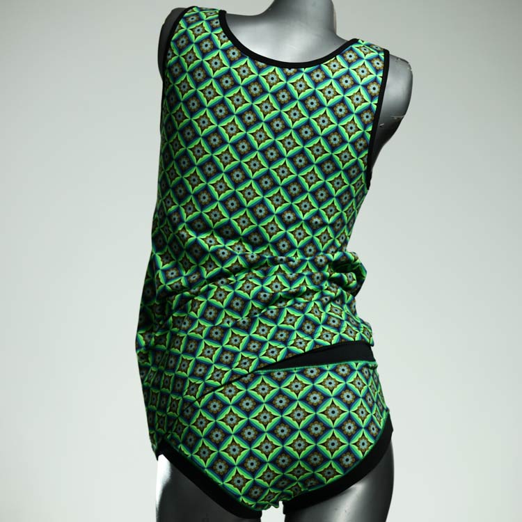 sexy bunte handgemachte farbige Bio Ensemble mit BH thumbnail