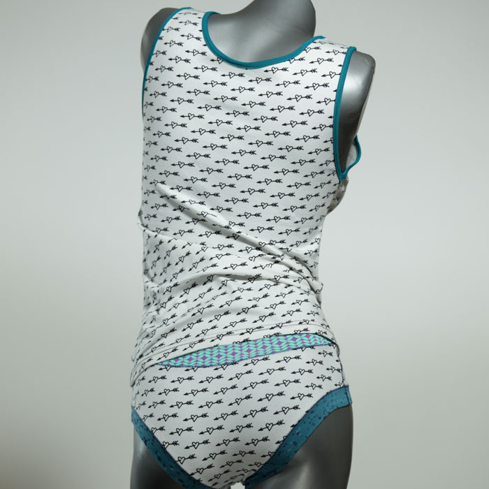 günstige attraktive  farbige Unterwäsche Set für DamenPanty / Hotpant mit Top aus Biobaumwolle thumbnail