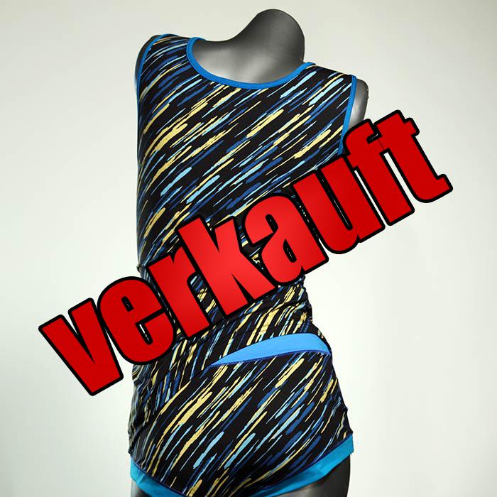 bequeme ökologische attraktive günstige Unterwäsche Set für DamenPanty / Hotpant mit Top aus Biobaumwolle