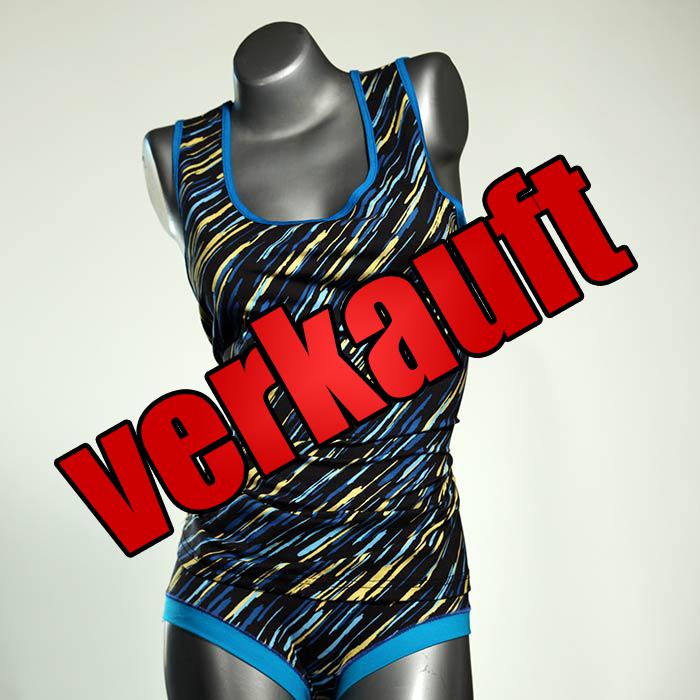 bequeme ökologische attraktive günstige Unterwäsche Set für DamenPanty / Hotpant mit Top aus Biobaumwolle