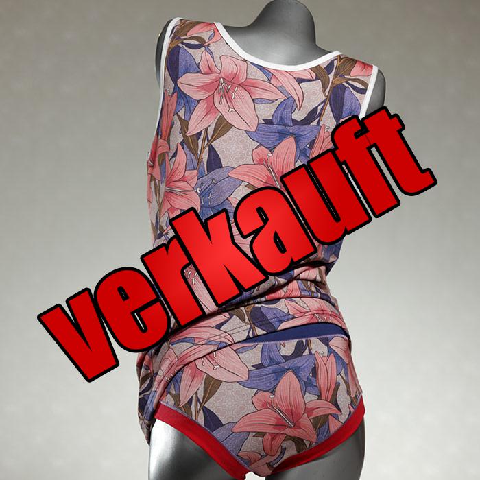 sexy süße attraktive nachhaltige Unterwäsche Set für DamenPanty / Hotpant mit Top aus Biobaumwolle