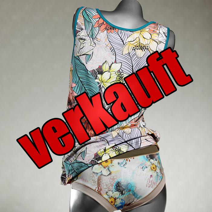 attraktive handgemachte sexy preiswerte Unterwäsche Set für DamenPanty / Hotpant mit Top aus Biobaumwolle