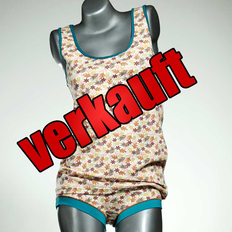 nachhaltige attraktive sexy schöne Unterwäsche Set für DamenPanty / Hotpant mit Top aus Biobaumwolle