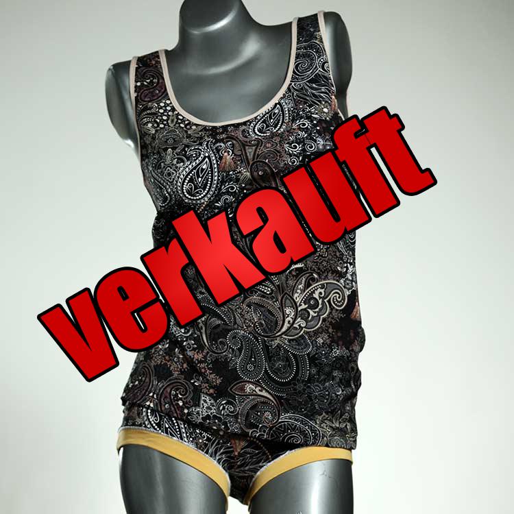 preiswerte sexy farbige günstige Unterwäsche Set für DamenPanty / Hotpant mit Top aus Biobaumwolle