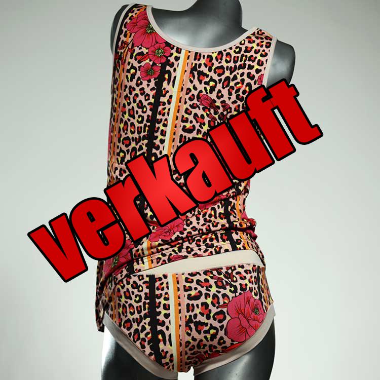 bequeme schöne sexy süße Unterwäsche Set für DamenPanty / Hotpant mit Top aus Biobaumwolle