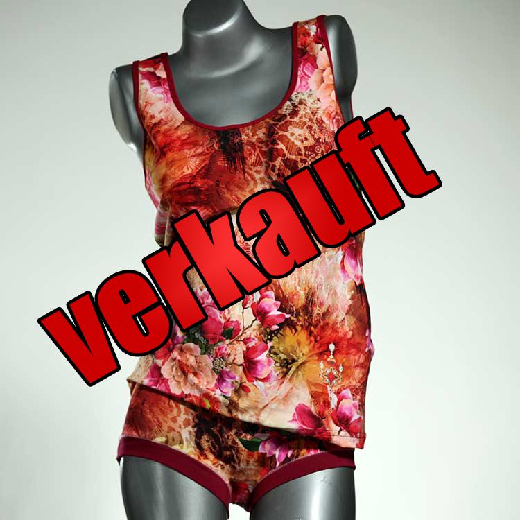 günstige farbige preiswerte sexy Unterwäsche Set für DamenPanty / Hotpant mit Top aus Biobaumwolle