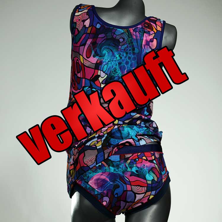 schöne süße bequeme nachhaltige Unterwäsche Set für DamenPanty / Hotpant mit Top aus Biobaumwolle