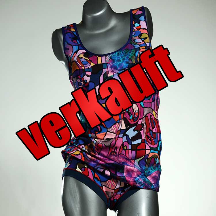 schöne süße bequeme nachhaltige Unterwäsche Set für DamenPanty / Hotpant mit Top aus Biobaumwolle