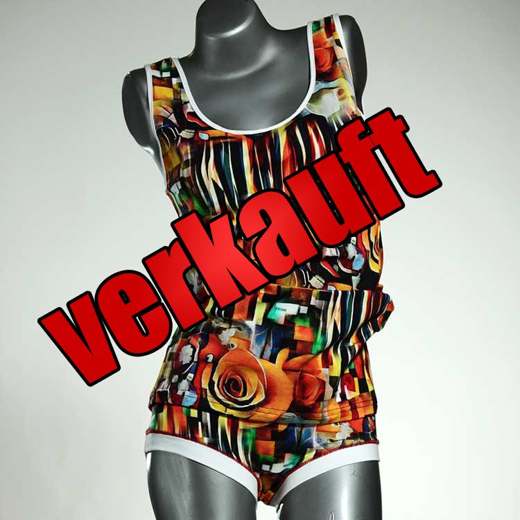 nachhaltige attraktive sexy süße Unterwäsche Set für DamenPanty / Hotpant mit Top aus Biobaumwolle