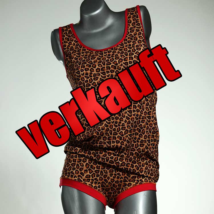 günstige preiswerte sexy bunte Unterwäsche Set für DamenPanty / Hotpant mit Top aus Biobaumwolle