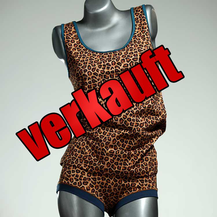 süße attraktive nachhaltige gemusterte Unterwäsche Set für DamenPanty / Hotpant mit Top aus Biobaumwolle