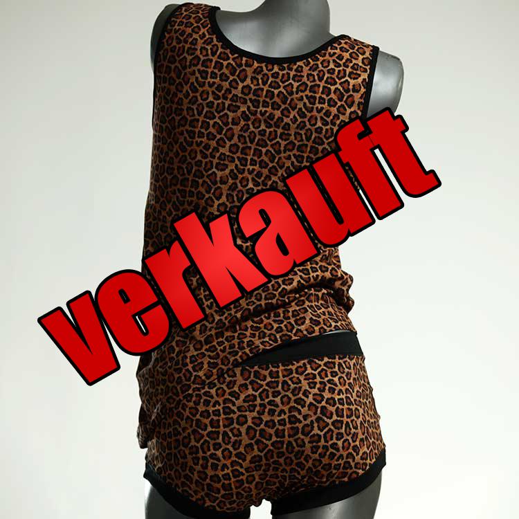 farbige sexy schöne günstige Unterwäsche Set für DamenPanty / Hotpant mit Top aus Biobaumwolle