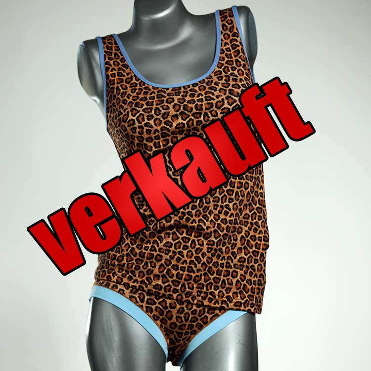 sexy attraktive süße preiswerte Unterwäsche Set für DamenPanty / Hotpant mit Top aus Biobaumwolle