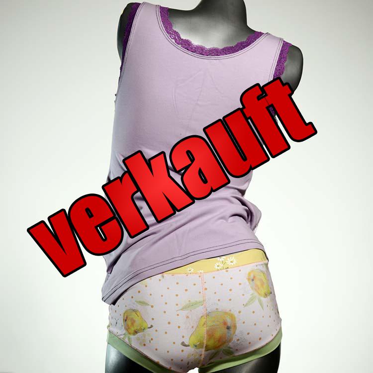 Unterwäsche Set für DamenPanty / Hotpant mit Top aus Biobaumwolle