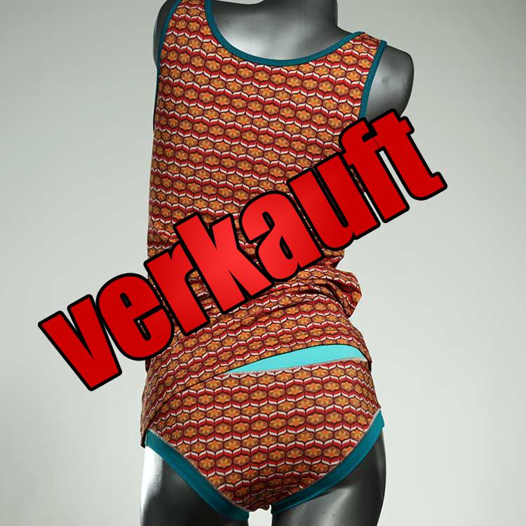 nachhaltige günstige ökologische preiswerte Unterwäsche Set für DamenPanty / Hotpant mit Top aus Biobaumwolle