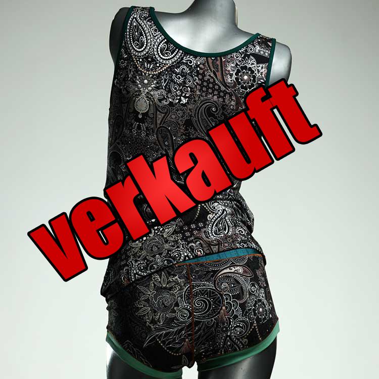 preiswerte handgemachte süße sexy Unterwäsche Set für DamenPanty / Hotpant mit Top aus Biobaumwolle
