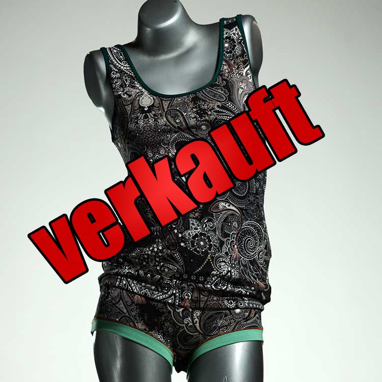 preiswerte handgemachte süße sexy Unterwäsche Set für DamenPanty / Hotpant mit Top aus Biobaumwolle