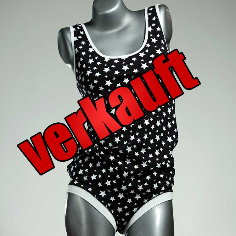 bunte ökologische handgemachte bequeme Unterwäsche Set für DamenPanty / Hotpant mit Top aus Biobaumwolle