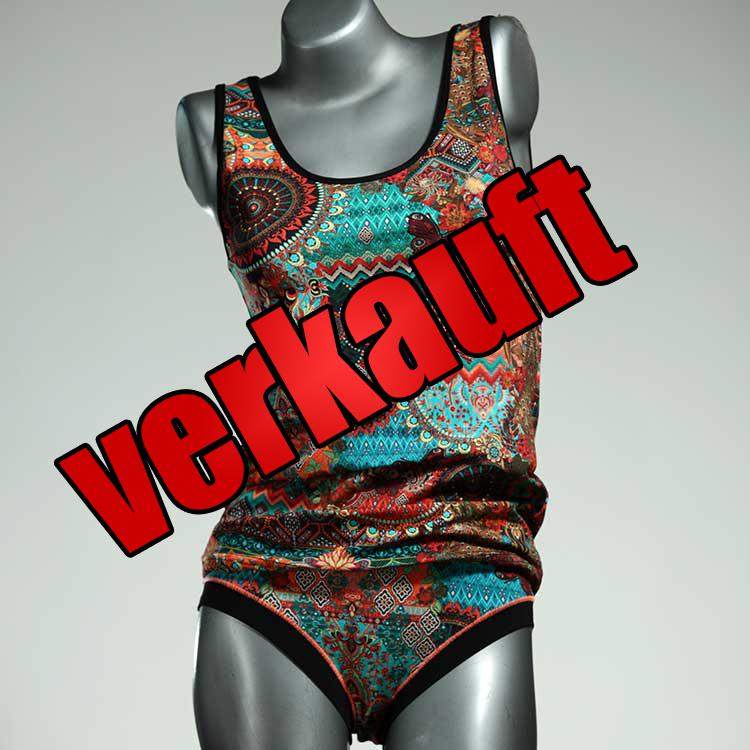 nachhaltige süße sexy preiswerte Unterwäsche Set für DamenPanty / Hotpant mit Top aus Biobaumwolle