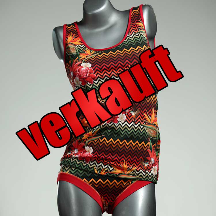 nachhaltige süße attraktive günstige Unterwäsche Set für DamenPanty / Hotpant mit Top aus Biobaumwolle
