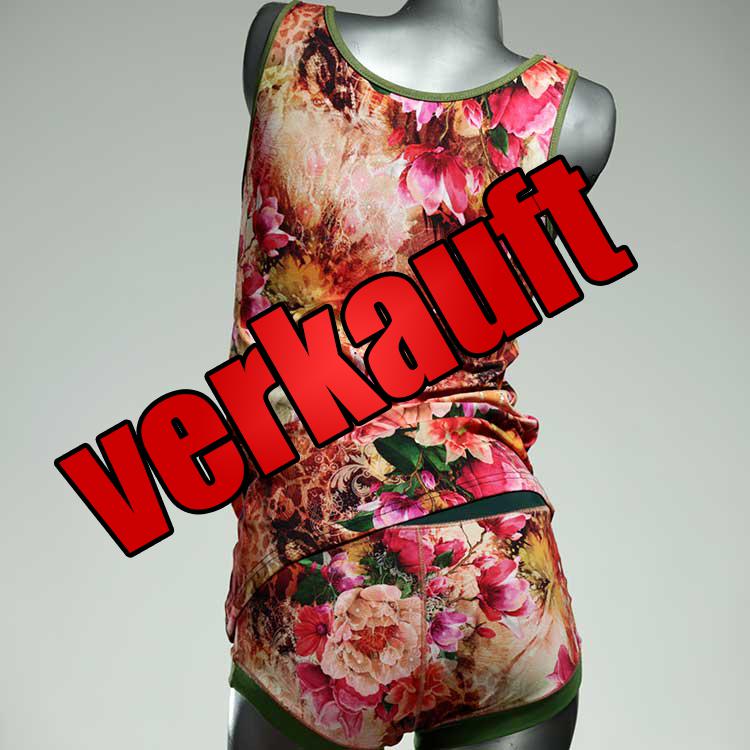 ökologische preiswerte nachhaltige günstige Unterwäsche Set für DamenPanty / Hotpant mit Top aus Biobaumwolle