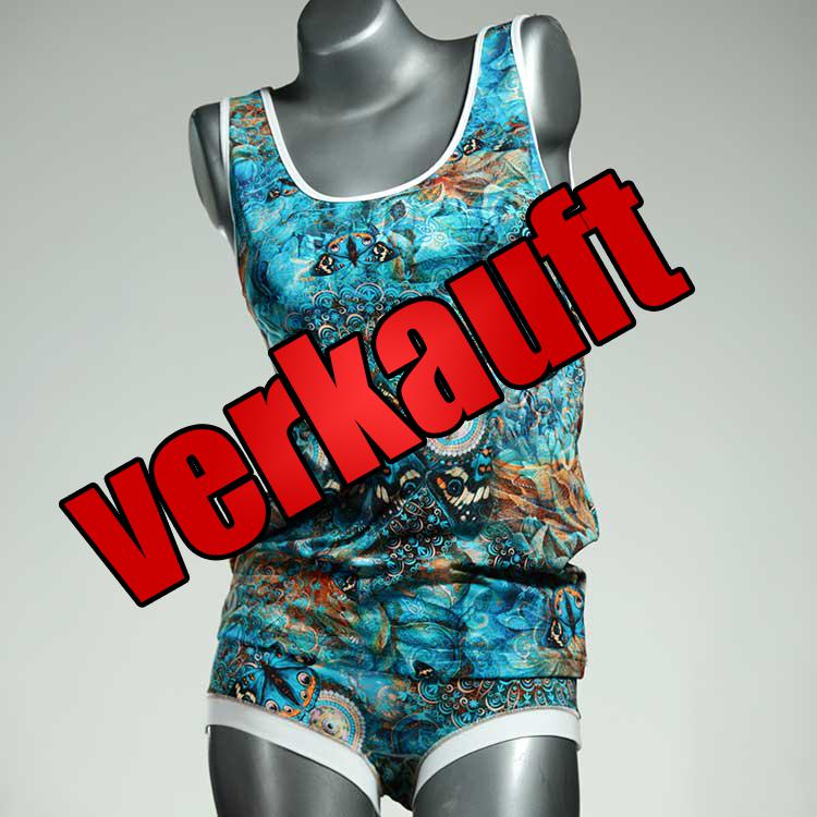 schöne nachhaltige attraktive sexy Unterwäsche Set für DamenPanty / Hotpant mit Top aus Biobaumwolle