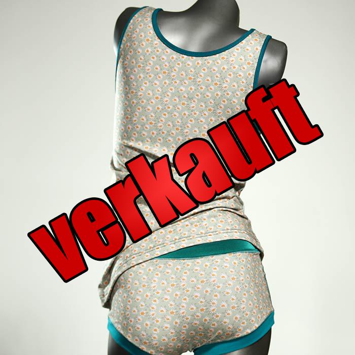 sexy preiswerte attraktive  Unterwäsche Set für DamenPanty / Hotpant mit Top aus Biobaumwolle