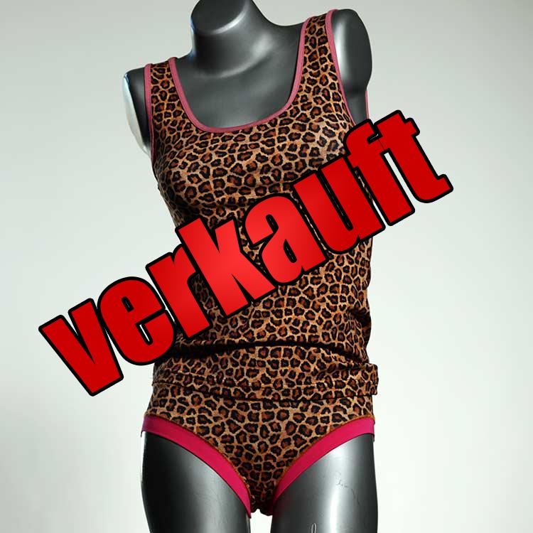 schöne preiswerte süße sexy Unterwäsche Set für DamenPanty / Hotpant mit Top aus Biobaumwolle