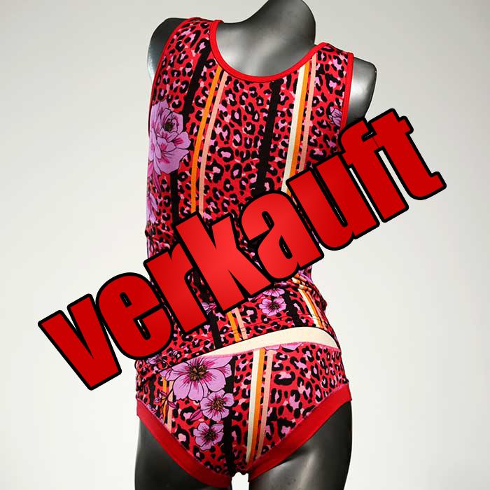 günstige schöne nachhaltige attraktive Unterwäsche Set für DamenPanty / Hotpant mit Top aus Biobaumwolle