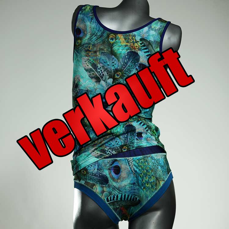 preiswerte bequeme nachhaltige farbige Unterwäsche Set für DamenPanty / Hotpant mit Top aus Biobaumwolle