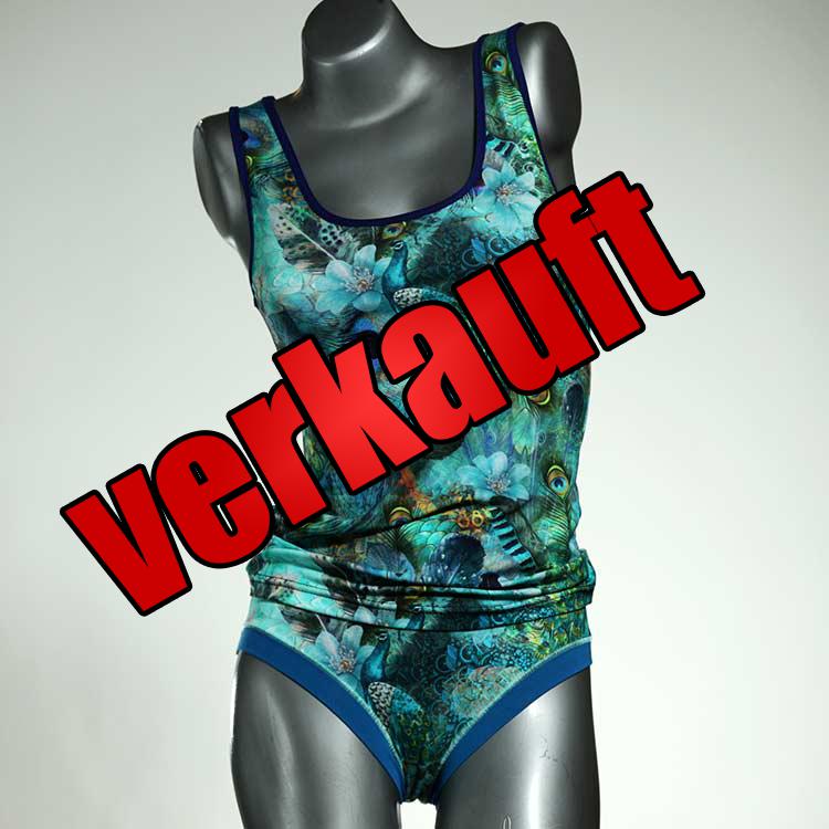 preiswerte bequeme nachhaltige farbige Unterwäsche Set für DamenPanty / Hotpant mit Top aus Biobaumwolle