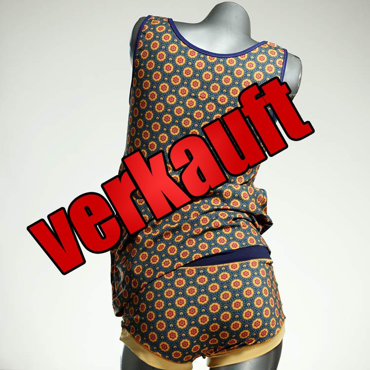 attraktive nachhaltige preiswerte schöne Unterwäsche Set für DamenPanty / Hotpant mit Top aus Biobaumwolle