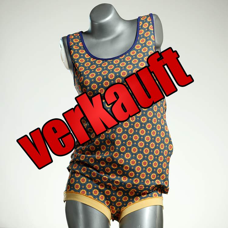 attraktive nachhaltige preiswerte schöne Unterwäsche Set für DamenPanty / Hotpant mit Top aus Biobaumwolle