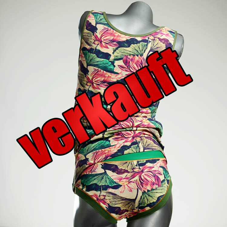 günstige schöne preiswerte bunte Unterwäsche Set für DamenPanty / Hotpant mit Top aus Biobaumwolle