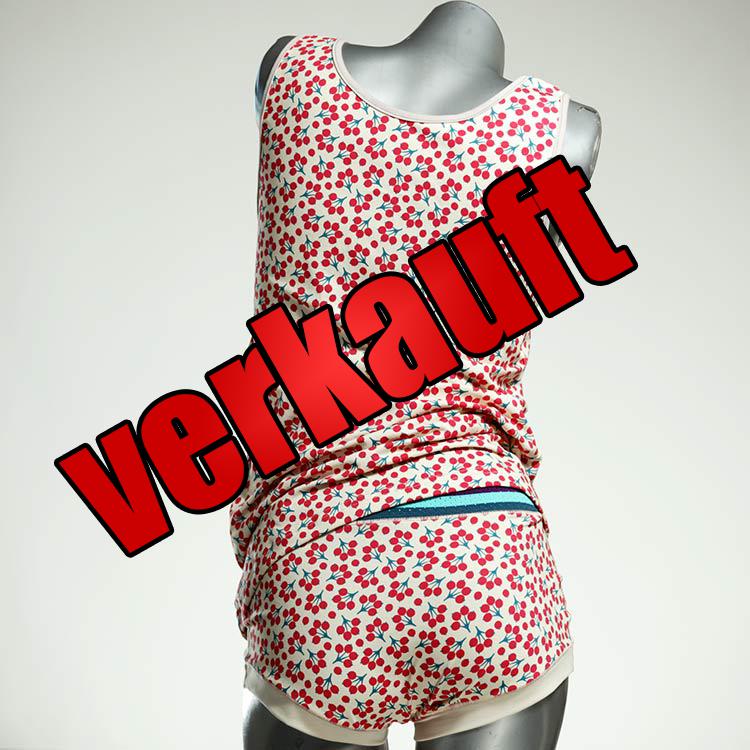 bequeme sexy preiswerte farbige Unterwäsche Set für DamenPanty / Hotpant mit Top aus Biobaumwolle