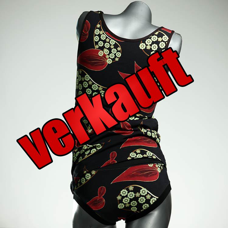 preiswerte bunte sexy günstige Unterwäsche Set für DamenPanty / Hotpant mit Top aus Biobaumwolle