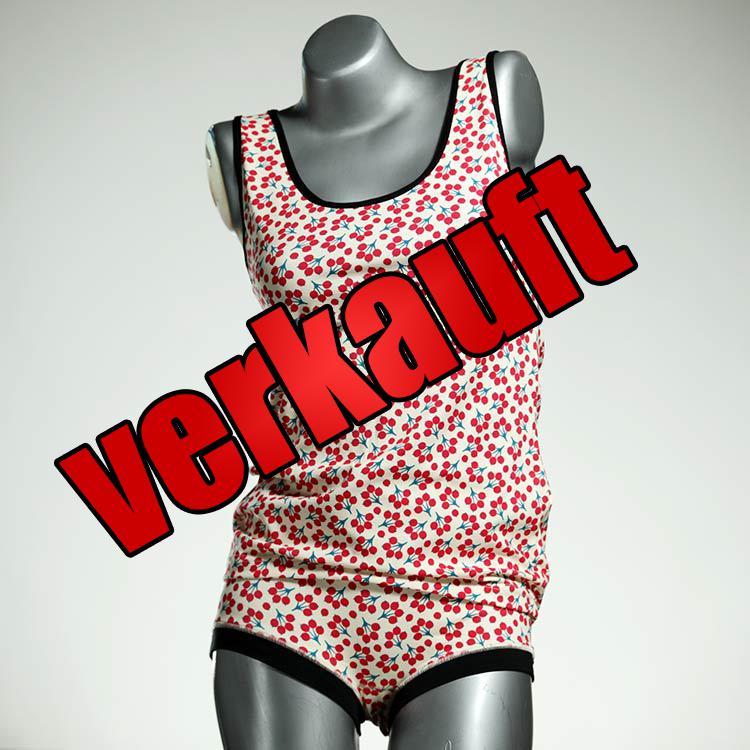 sexy farbige schöne nachhaltige Unterwäsche Set für DamenPanty / Hotpant mit Top aus Biobaumwolle