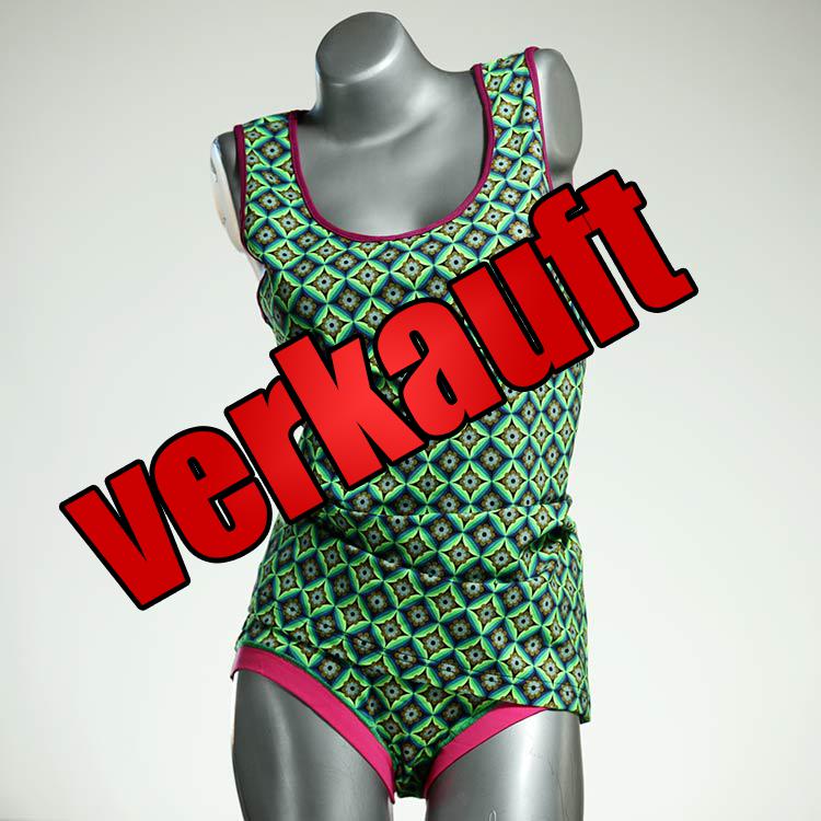 schöne süße preiswerte sexy Unterwäsche Set für DamenPanty / Hotpant mit Top aus Biobaumwolle