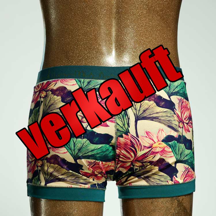 handgemachter gemusterter  bequemer Herrenshort, Unterwäsche aus Biobaumwolle für Herren