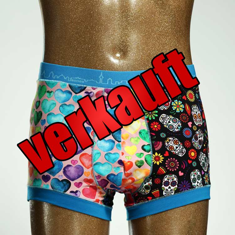 schöner farbiger attraktiver bunter Herrenshort, Unterwäsche aus Biobaumwolle für Herren