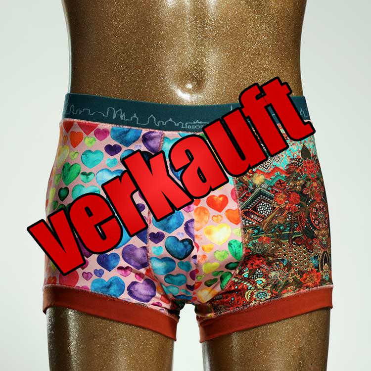 bunter bequemer farbiger Herrenshort, Unterwäsche aus Biobaumwolle für Herren