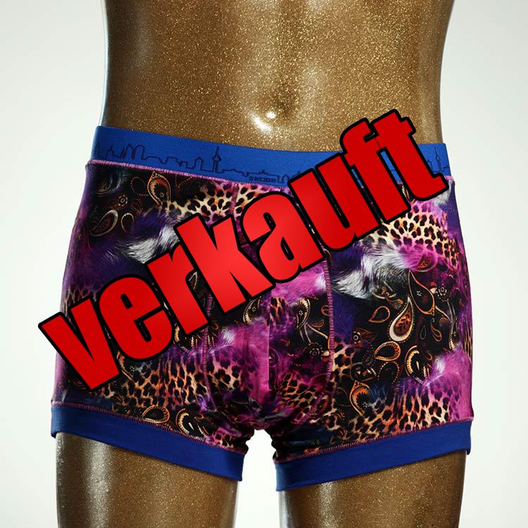 gemusterter ökologischer schöner süßer Herrenshort, Unterwäsche aus Biobaumwolle für Herren