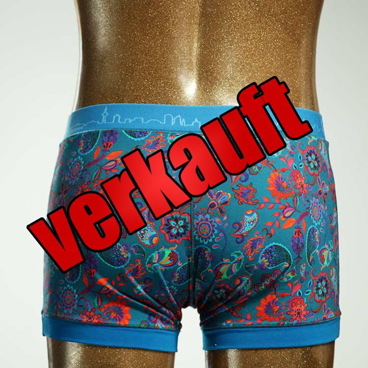 bunter süßer handgemachter gemusterter Herrenshort, Unterwäsche aus Biobaumwolle für Herren