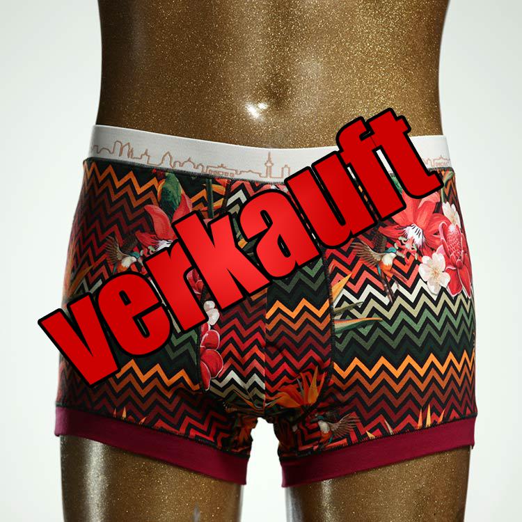 preiswerter gemusterter handgemachter schöner Herrenshort, Unterwäsche aus Biobaumwolle für Herren
