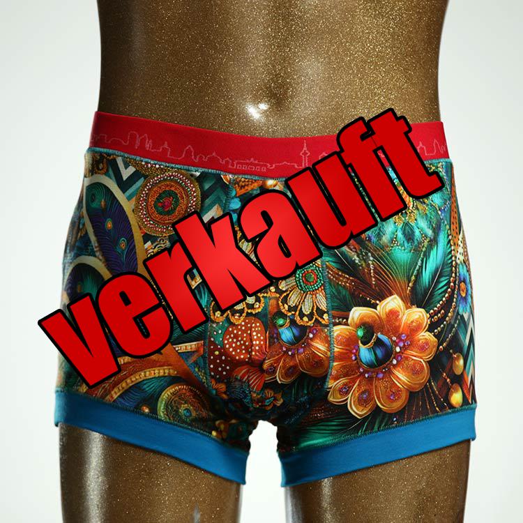 schöner handgemachter farbiger attraktiver Herrenshort, Unterwäsche aus Biobaumwolle für Herren