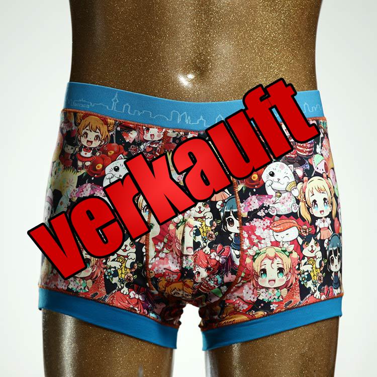 günstiger süßer bunter gemusterter Herrenshort, Unterwäsche aus Biobaumwolle für Herren