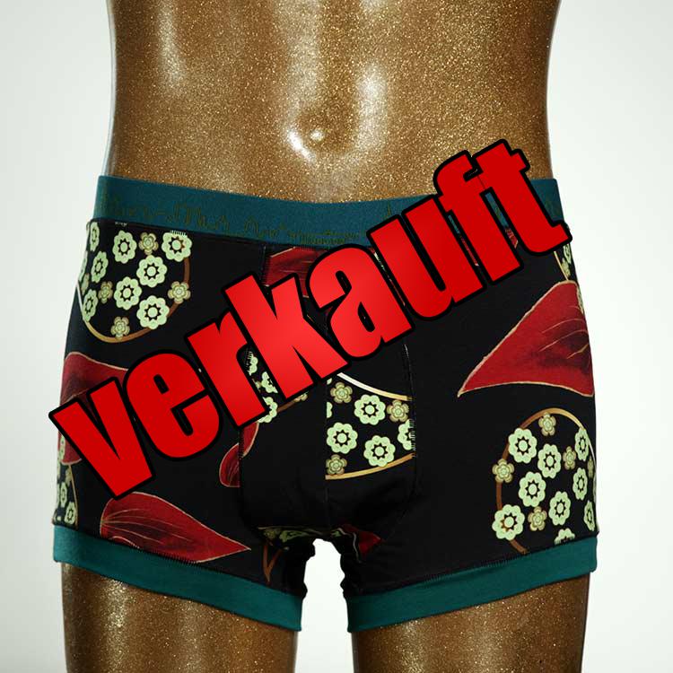 bunter farbiger nachhaltiger  Herrenshort, Unterwäsche aus Biobaumwolle für Herren