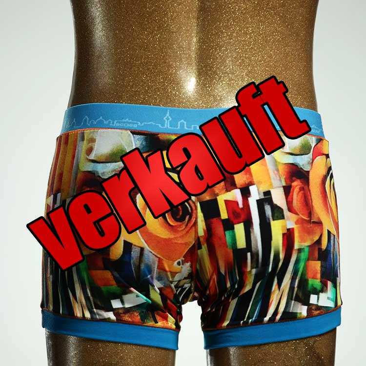 süßer handgemachter  bunter Herrenshort, Unterwäsche aus Biobaumwolle für Herren