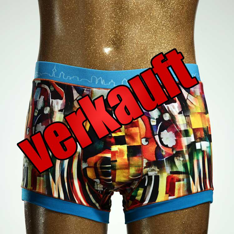 süßer handgemachter  bunter Herrenshort, Unterwäsche aus Biobaumwolle für Herren